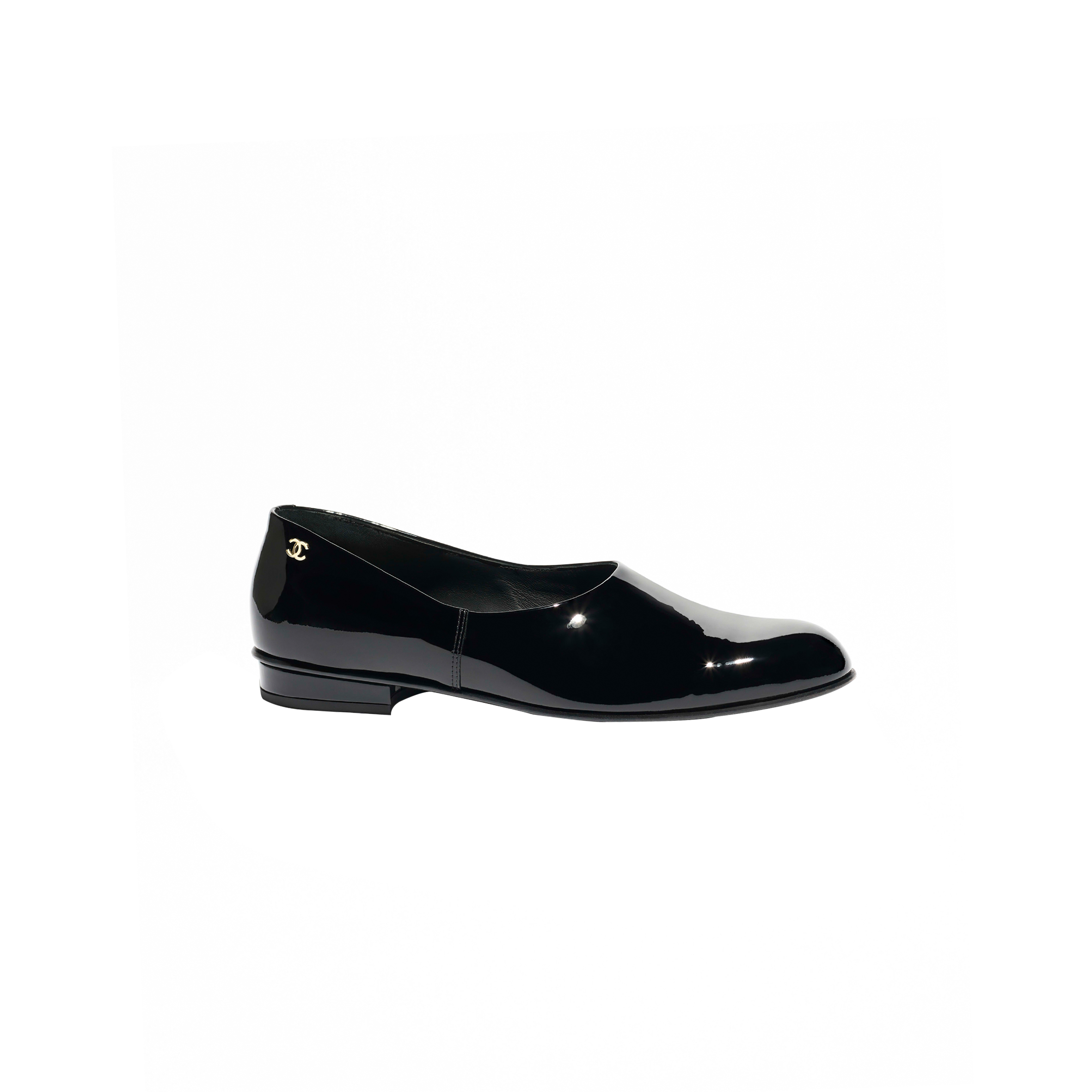Ch*el moccasins patent calfskin black g46194